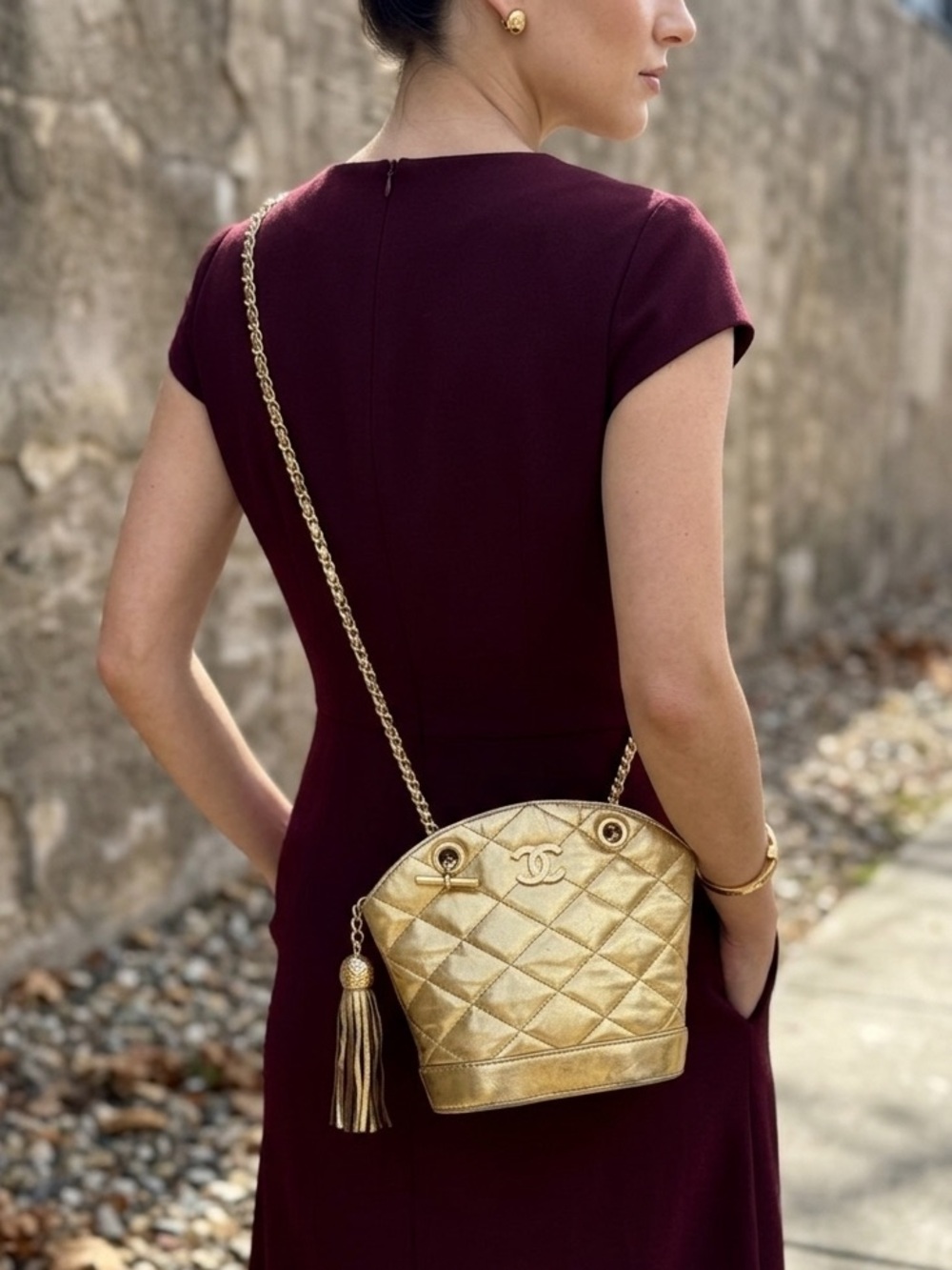 CHANEL Quilted Leather Crossbody Bag